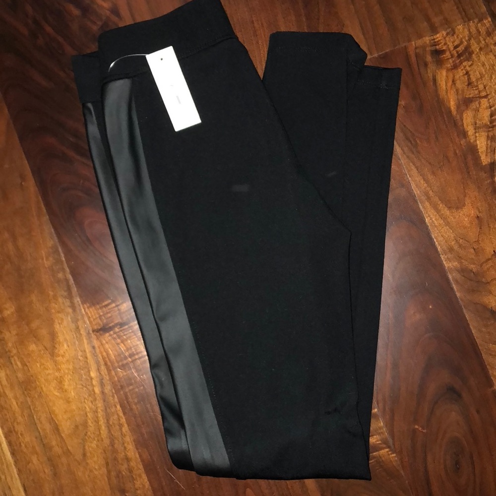 Dynamite.ca Leather Striped Leggings